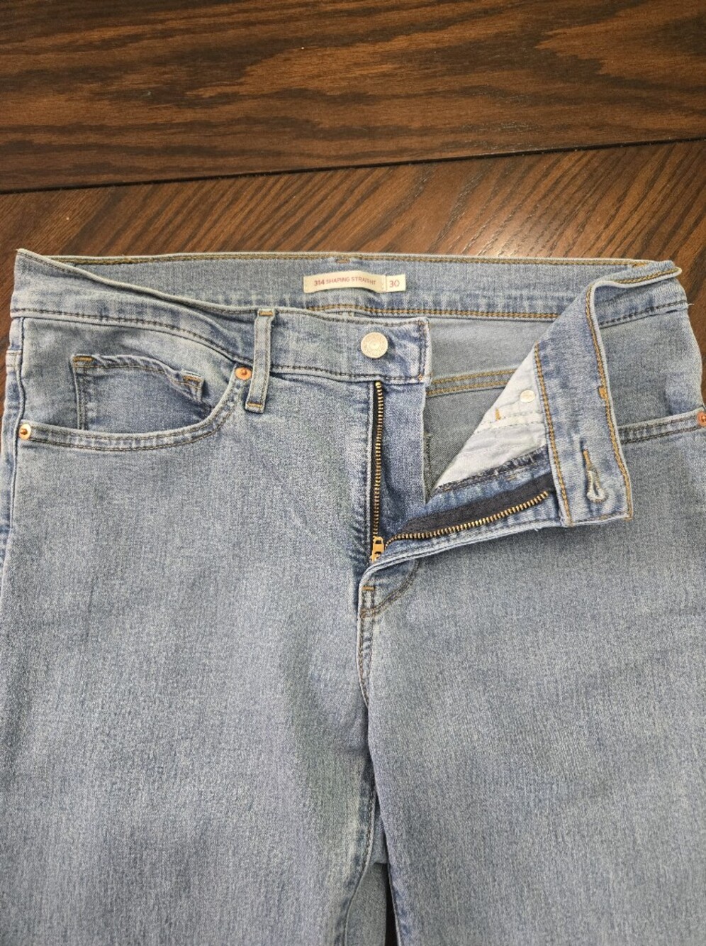 Women's Shaping Straight Levi's Light Blue Denim Jeans